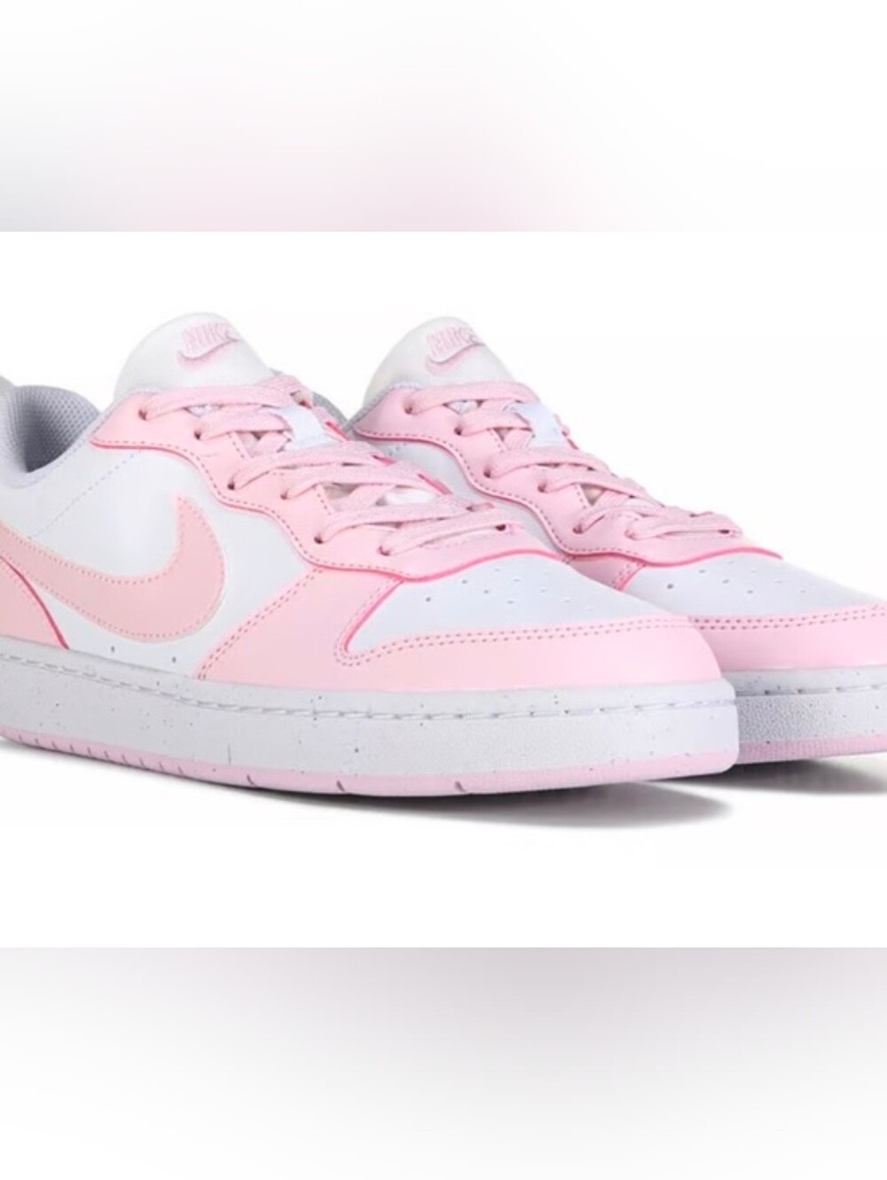 Nike Pink and White Low-Top Sneakers - Picture 2 of 5
